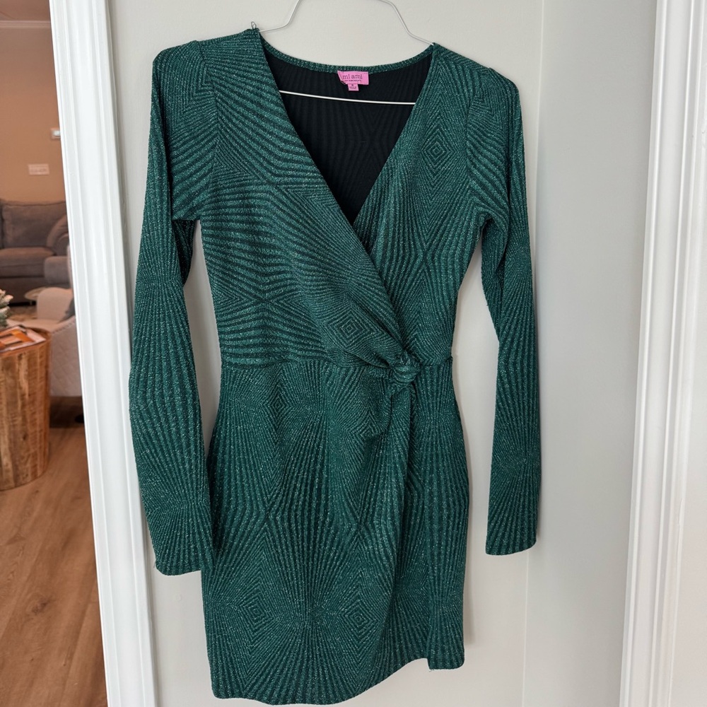 Francesca’s Holiday Green Dress